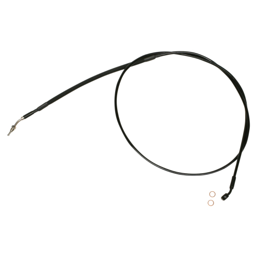 Magnum - Magnum XR Stainless Hydraulic Clutch Line - +4in. - Black/Black Fittings - SBB0105-66