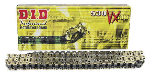 D.I.D - D.I.D 530VX Pro Street Series X-Ring Chain - 100 Links - Natural - 530VXX100ZB