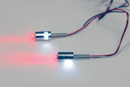 Custom Dynamics - Custom Dynamics LED License Plate Tag Bolts with White LEDs and Red Turn/Brake or Turn/Running LEDs - White - TB03C