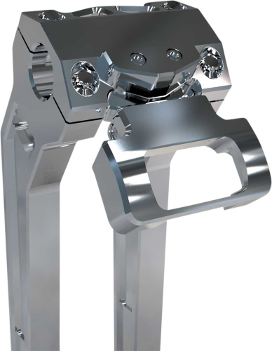 LA Choppers - LA Choppers Gauge Mount - Single - Raw Aluminum - LA-7397-00R