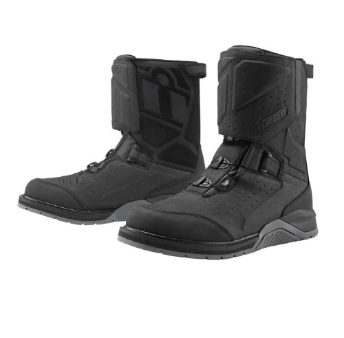 Icon - Icon Alcan Waterproof CE Boots - 3403-1232 - Black - 7