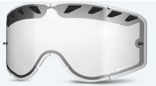 Triple 9 Optics - Triple 9 Optics Replacement Lens for Saint Goggles with Tear Off Pins - Clear - SKG-27 W/TO POSTS CL
