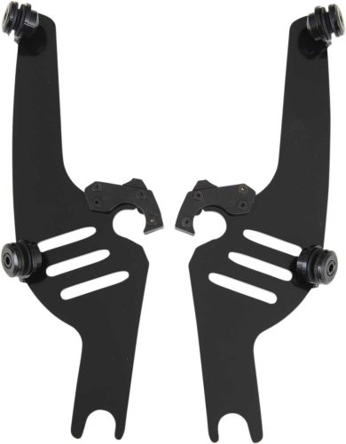 Memphis Shades - Memphis Shades Plates-Only Kit for Changing Fats/Slim to Sportshield - Black - MEB8815