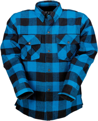 Z1R - Z1R The Duke Flannel Shirt - 3040-2873 - Blue/Black - 5XL