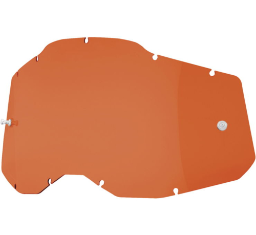 100% - 100% Lens for Racecraft 2/Accuri 2/Stratus 2 Goggles - Orange - 59077-00007
