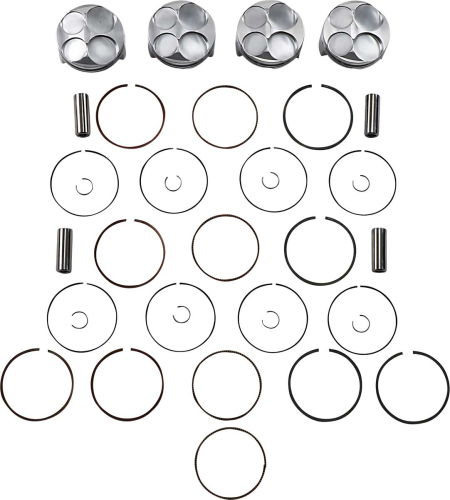 J.E. Pistons - J.E. Pistons FSR Piston Kit - Standard Bore 67.00mm, 12.6:1 Compression - 262276
