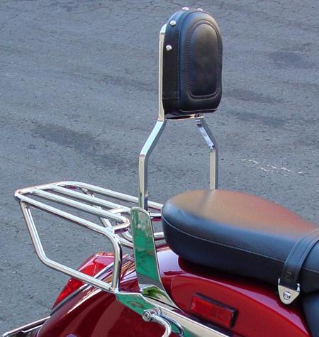 MC Enterprises - MC Enterprises Standard Sissy Bar with Plain Pad - 291-06