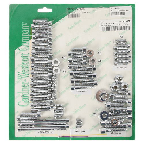 Gardner-Westcott - Gardner-Westcott Motor Chrome Steel Socket-Head Bolt Kit - P-96-76