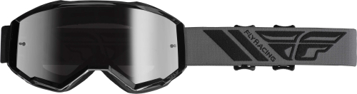 Fly Racing - Fly Racing Zone Youth Goggles - 37-5166 - Black / Silver Mirror/Smoke Lens - OSFM