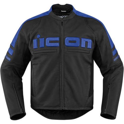 Icon - Icon Motorhead 2 Leather Jacket - XF-2-2810-2838 - Blue - Medium