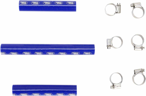 Moose Racing - Moose Racing Radiator Hose/Clamp Kit  - Blue (Thermostat Bypass) - 1902-0958