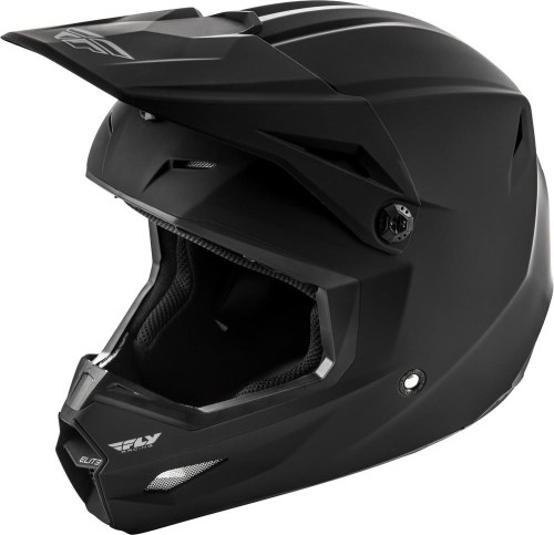 Fly Racing - Fly Racing Elite Solid Helmet - 73-8610-4 - Matte Black - X-Small