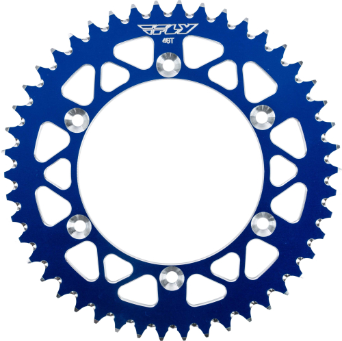 Fly Racing - Fly Racing Aluminum Rear Sprocket - Blue - 46T - 208-46 BLU