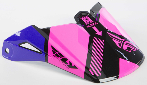 Fly Racing - Fly Racing Visor for Elite Onset Helmets - Pink/Purple/Black - 73-88005