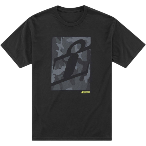 Icon - Icon Cloaking Camo T-Shirt - 842.3030-16463 - Black - Small