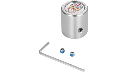 Figurati Designs - Figurati Designs Heel-Toe Shifter Cover - Stainless Steel Sugar Skull - FD30-HTSCSS