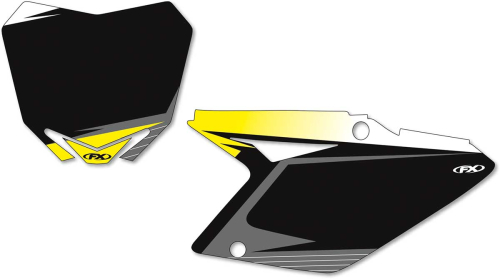 Factory Effex - Factory Effex Graphic Number Plate Backgrounds - Black - 12-64434