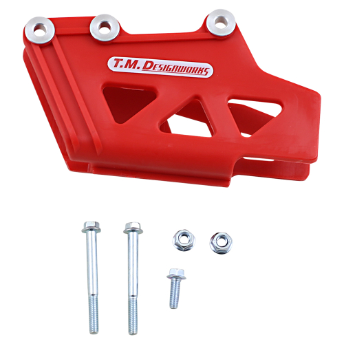 T.M. Designworks - T.M. Designworks Dirt Cross Polifibar Rear Chain Guide Shell - Red - RCG-SRM-RD