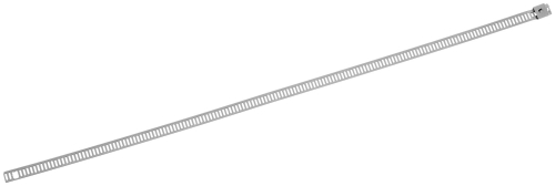 Helix Racing Products - Helix Racing Products Ladder Style Stainless Steel Cable Ties - 14in. - Silver - 304-0515