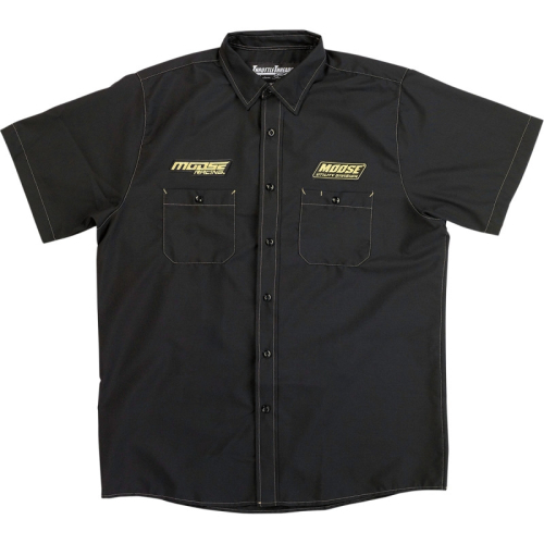 Moose Racing - Moose Racing Shop Shirt - MSR01S8RDLG - Black - Large