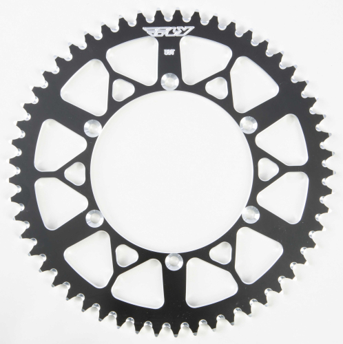 Fly Racing - Fly Racing Aluminum Rear Sprocket - Black - 53T - 422-53 BLK