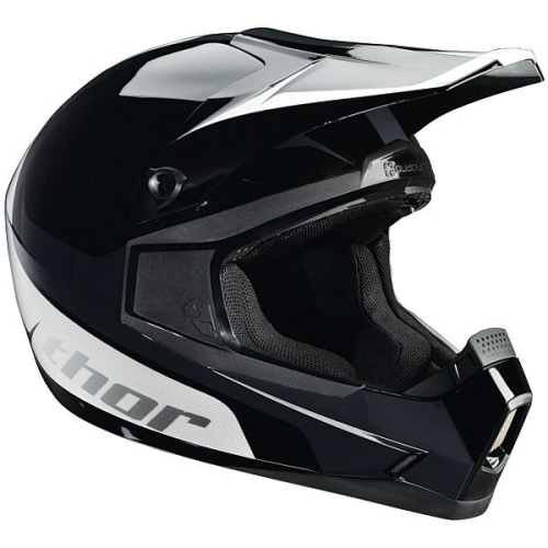 Thor - Thor Helmet Visor Kit for Quadrant 11 Youth - Black/White Bio - 0132-0476