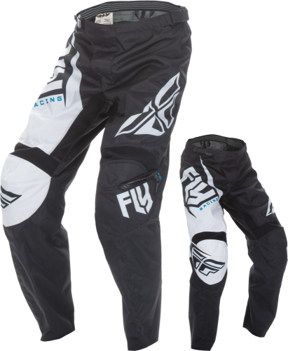 Fly Racing - Fly Racing F-16 Youth Pants (2017) - 370-93026 - Black/White - 26