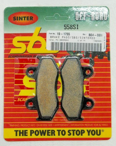SBS - SBS SI Sintered Brake Pads - 755SI.S-PU
