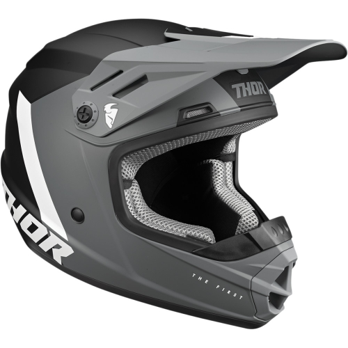 Thor - Thor Sector Chev Youth Helmet - 0111-1482 - Gray/Black - Medium