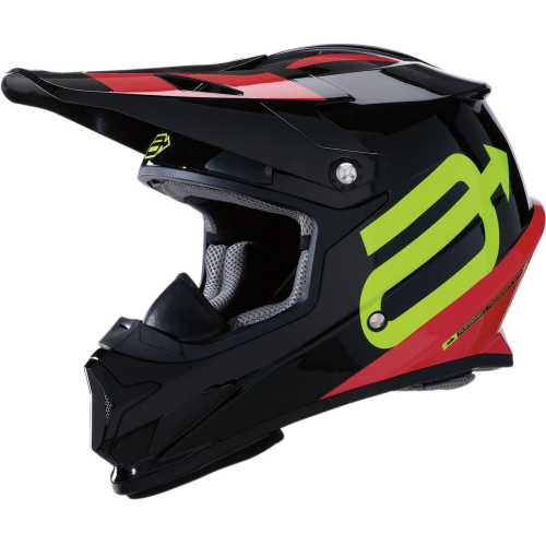 Arctiva - Arctiva Summit Helmet - 0121-1104 - Black/Red/Hi-Vis - Large