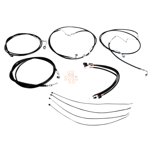 Magnum - Magnum Black Vinyl XR Handlebar Installation Kit for 15-17in. Ape - 489692