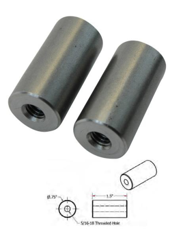 TC Bros - TC Bros Straight Bungs - 5/16-18 Threaded - 1-1/2in. Long - 104-0064
