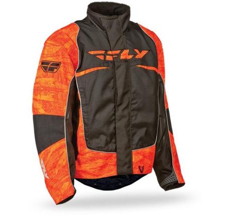Fly Racing - Fly Racing SNX Wild Jacket - 470-2169L - Orange/Wild - Large