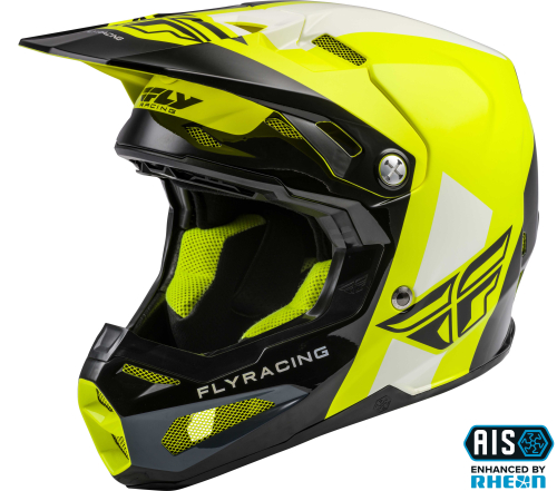 Fly Racing - Fly Racing Formula Origin Helmet - 73-4406-6 - Black/Hi-Vis - Medium