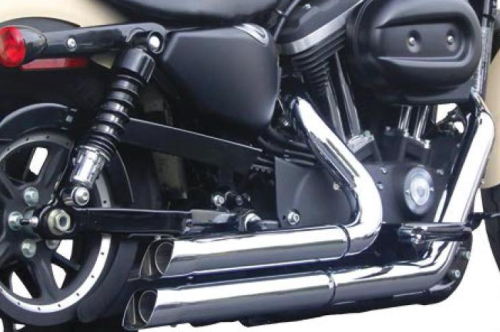 FireBrand - FireBrand Upstarts 2-Into-1 Exhaust System - Chrome - 121009