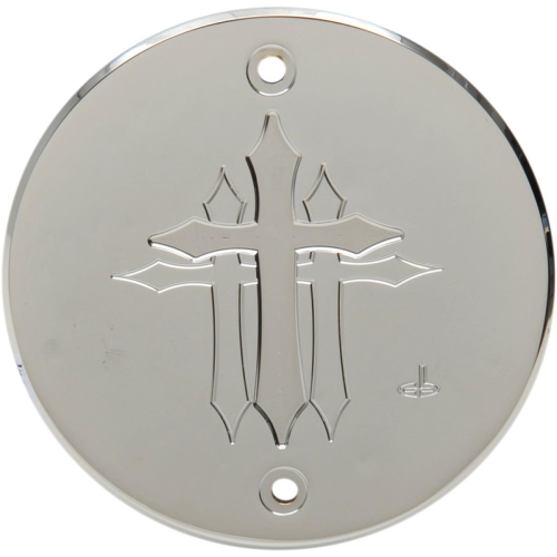 Carl Brouhard Designs - Carl Brouhard Designs Cross Series Derby Cover - Chrome - CR-DBIS-C
