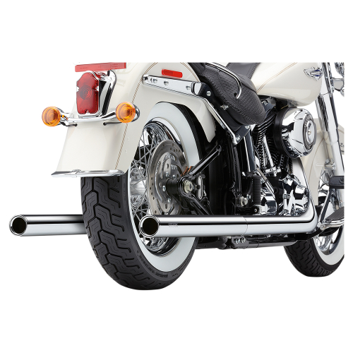 Cobra - Cobra Softail Dual Exhaust System with Billet Tips - 6986