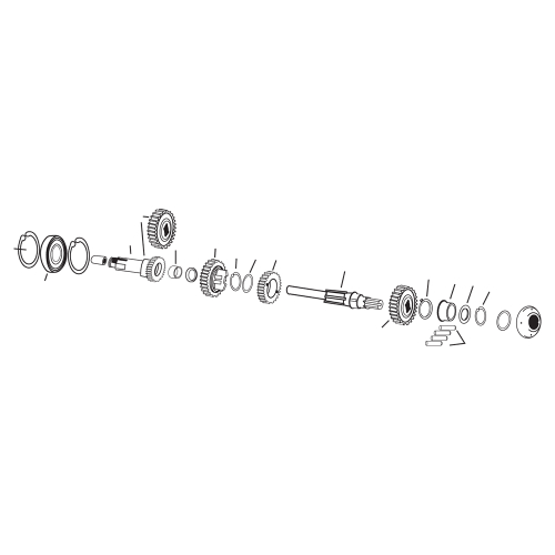 Andrews - Andrews Mainshaft Stock Ratio Clutch Gear(4) - 254730