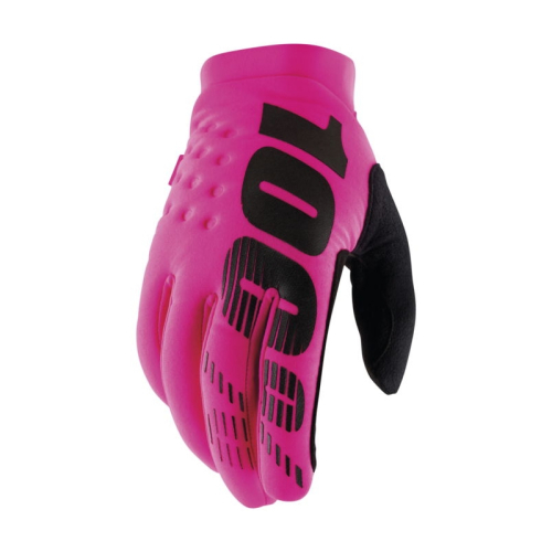 100% - 100% Brisker Cold-Weather Gloves - 10003-00025 - Neon Pink - Small