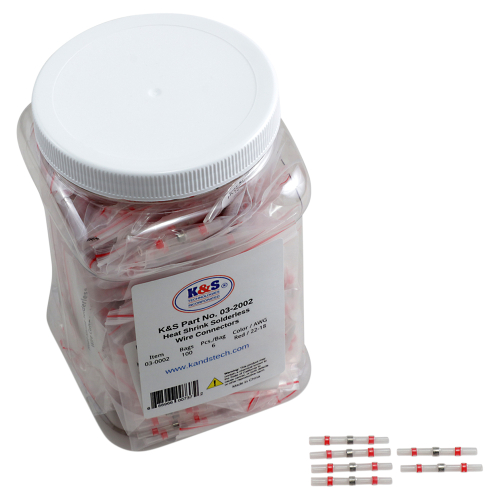 K&S Technologies - K&S Technologies Sordeless Wire Connector - Red - 03-2002