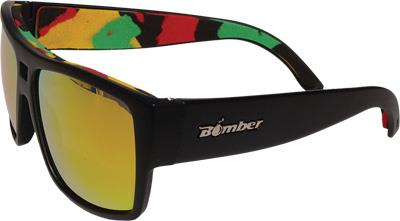 Bomber - Bomber Irie Bomb Floating Sunglasses - IRE101-RM-RSTA - Matte Black/Red Mirror Lens