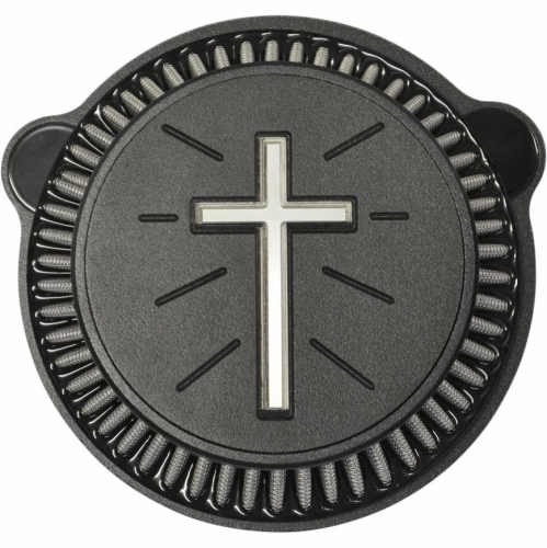 LA Choppers - LA Choppers Air Cleaner Assembly - Standard Cross - Black - LA239502B