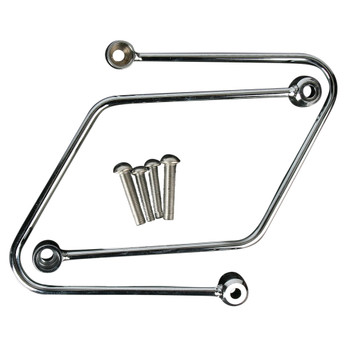 Cobra - Cobra Saddlebag Supports - Chrome - 02-6161