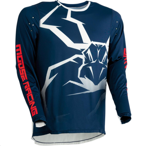 Moose Racing - Moose Racing Agroid Jersey - 2910-5844 - Navy/White - Large