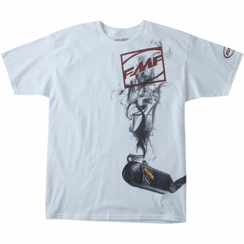 FMF Racing - FMF Racing Boxcage T-Shirt - F151S18117WHL - White - Large
