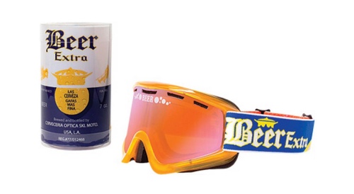 Beer Optics - Beer Optics Cold Beer Goggles - 067-06-812 - Cerveza/Blue Mirror Lens