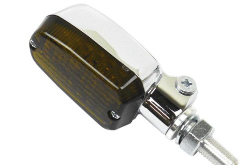 K&S Technologies - K&S Technologies Chrome Aluminum Marker LED Lights - Oblong with Smoke Lens - Two Wire - 26-8302CM
