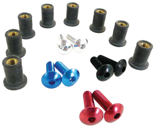 Yana Shiki - Yana Shiki Windscreen Bolt Kit - Blue - YNSKWS1123