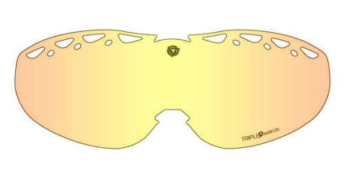 Triple 9 Optics - Triple 9 Optics Lens for Swank Snow Goggles - Fire Mirror/Smoke - SKG-75 LENS FIRE/SMK