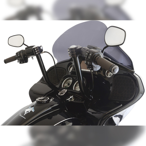 Klock Werks - Klock Werks Pullback Klip Hanger Handlebar - 14in. - Black/Black - KWH-01-0332